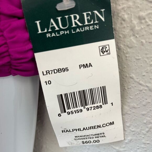 NWT Lauren Ralph Lauren Matching Bikini and Bottoms Size 10 - Picture 8 of 8